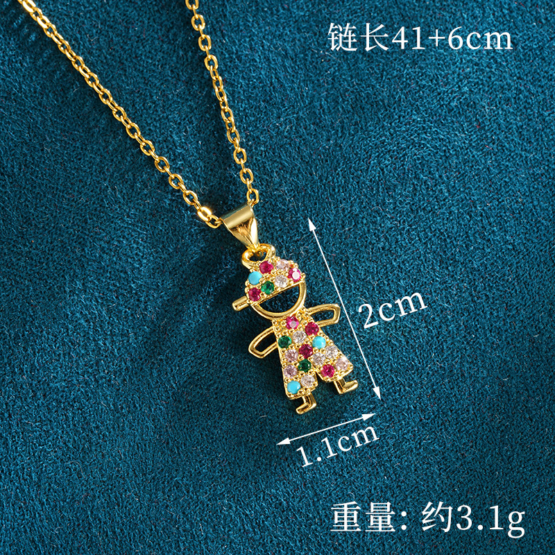 Vietnam Shajin nuevo estilo nicho diseño de personalidad con incrustaciones de diamantes collar de villano aretes joyas que no se desvanece durante mucho tiempo