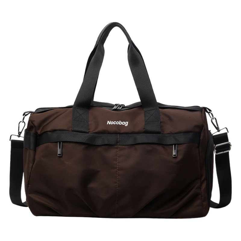 Bolsa de viaje de gran capacidad de corta distancia para mujer 2024 nueva bolsa de fitness deportiva ligera simple y versátil bolso de mensajero de un solo hombro para hombre