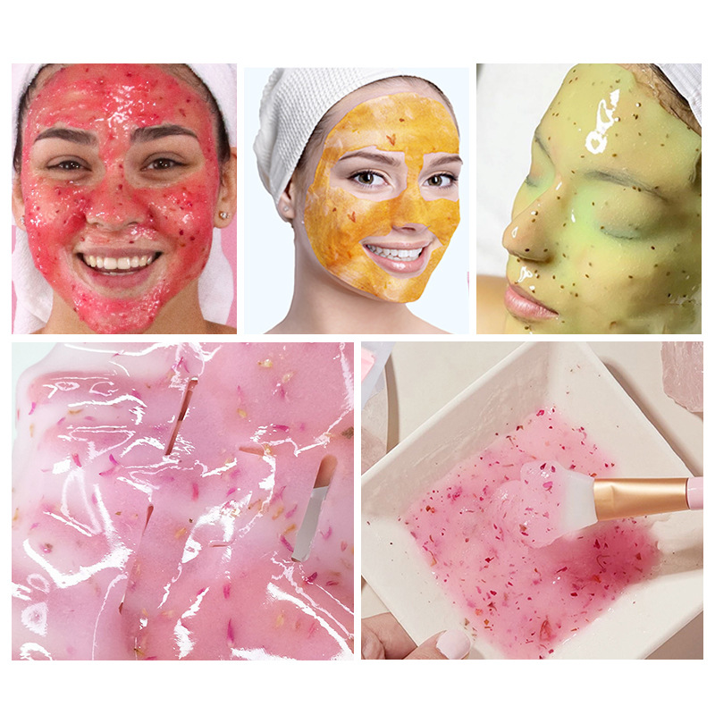 Cross-border beauty salon exclusive rose petal soft mask powder 1000g natural vitamin moisturizing and hydrating mask sample