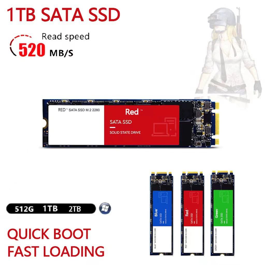 Твердотельный накопитель M.2 NGFF 4TB/2TB, высокоскоростная передача, для ноутбука и ПК, универсальный, популярная модель