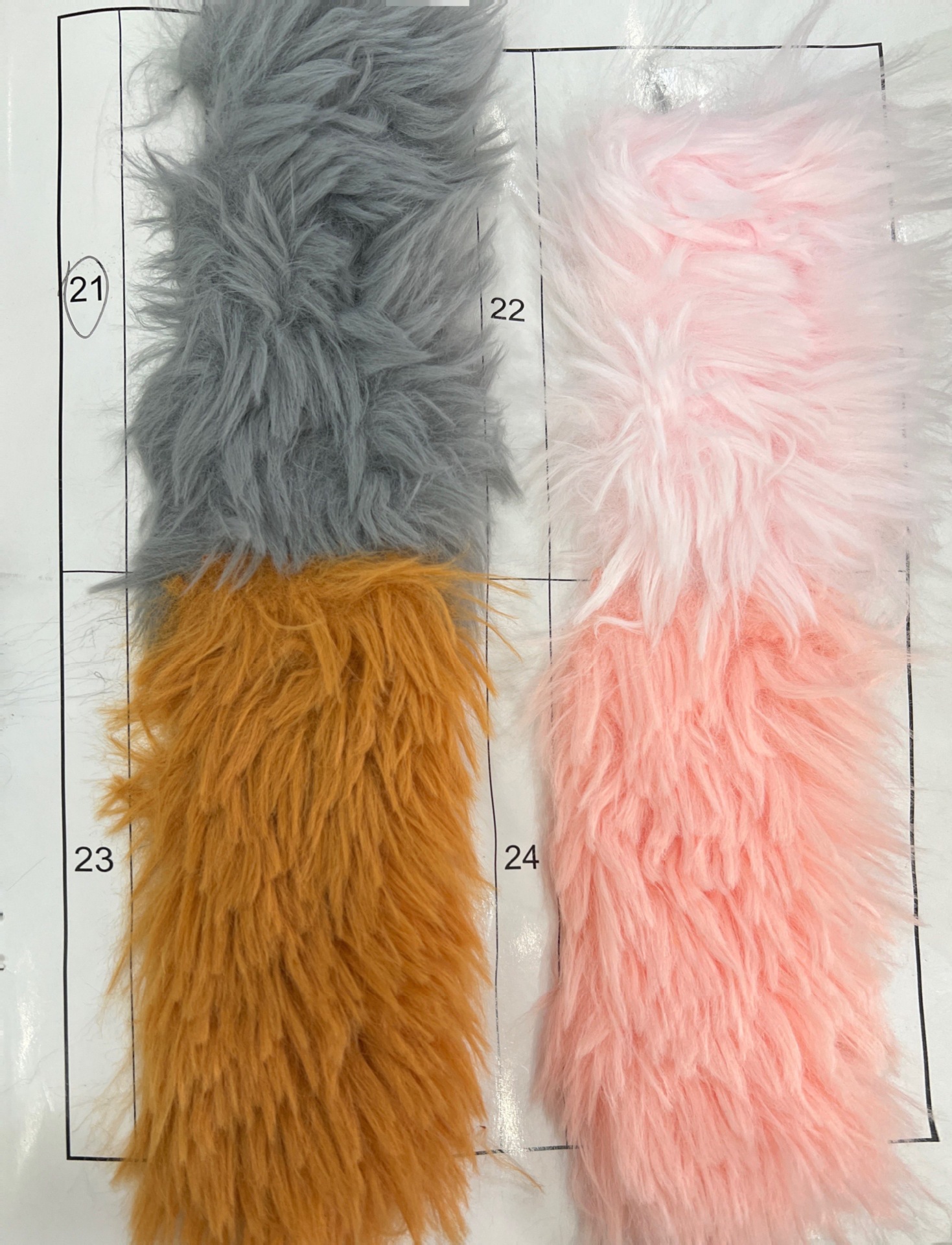 Inventario de 35 pv lana larga tela de lana de Corea del Sur tela de lana de león ropa de peluche juguetes de lana frita tela de peluche Haipai