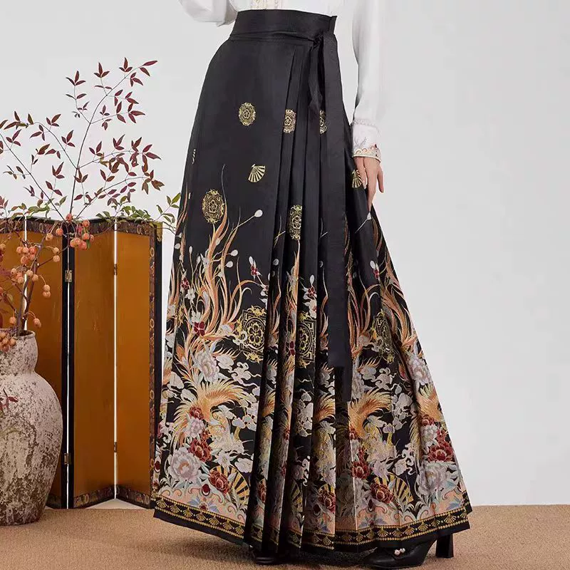 2025 новое свадебное платье в китайском стиле для тостов, помолвки, праздничное платье с вышивкой из парчи, юбка с лошадиным лицом, полуюбка в стиле Мин