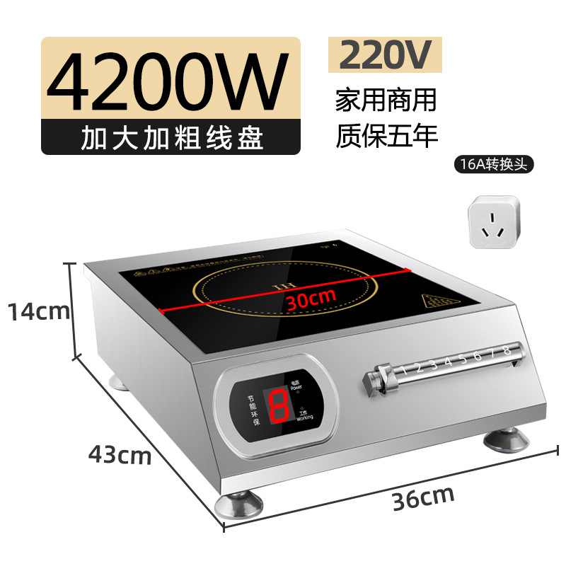 Comercio exterior transfronterizo electromagnético para el hogar, nuevos fabricantes comerciales de alta potencia, estufas de fuego feroz, exportaciones de 110V Inglés