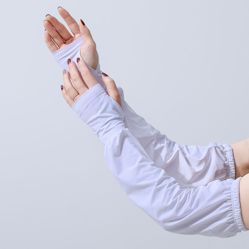 防曬冰袖女春夏季防曬手套袖套寬鬆女薄款紫外線護臂冰絲防曬套袖