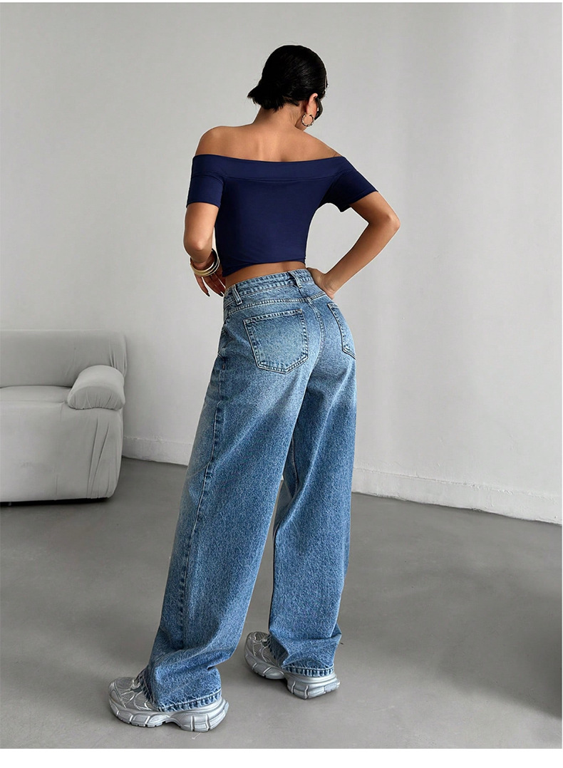 Low-Rise Relaxed Fit Stretch Jeans – Vintage Washed & Ultra-Comfy (S-XL, 2 Colors)_mkmklike.com