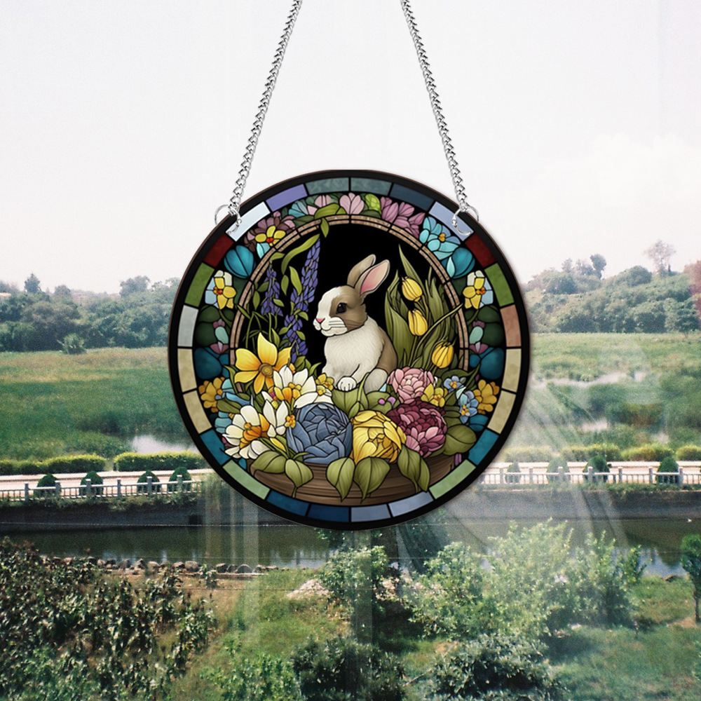 95g Weight pendant Home Textiles & Decor Type Acrylic Material Easter Festival Rabbit Pattern Casual, Elegant, Classical Style Easter Casual Elegant Classical Rabbit Arylic Party Supplies Decorations 31