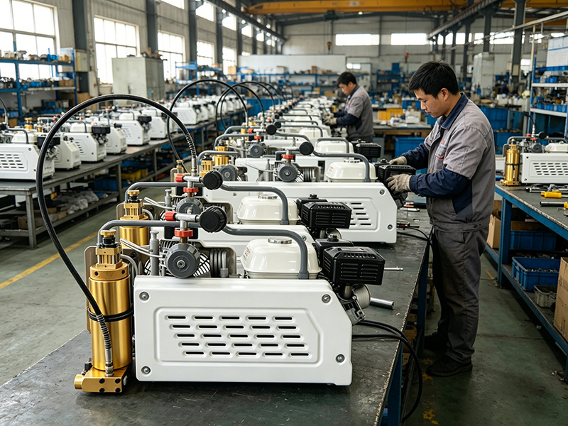 Bs-W100Em Portable High Pressure Air Compressor Rescue Diving Breathing Apparatus Firefighting Air Filling Pump