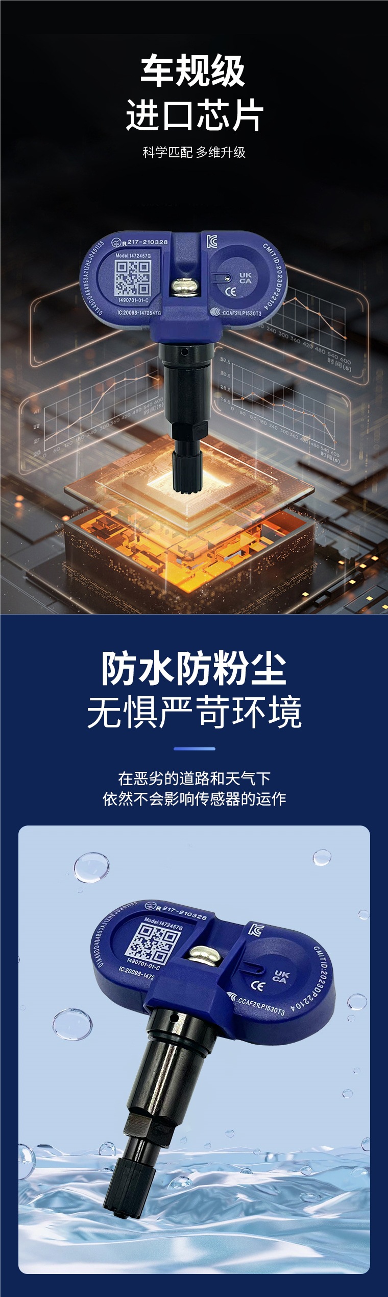 Tesla Tire Pressure Sensor Model3Modely/S/X Special Automatic Bluetooth Matching Original Car Tire Pressure Monitoring