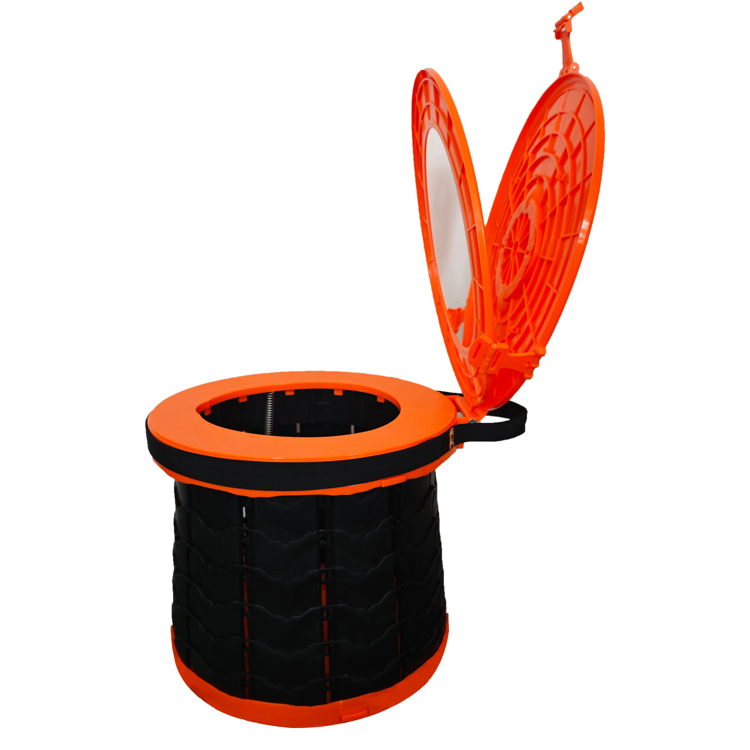 Inodoro plegable acampar al aire libre engrosamiento aumentar suministros de coche móvil auto-conducción de emergencia portátil coche inodoro