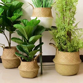 收纳篮/筐;植物工艺品;女士单肩包