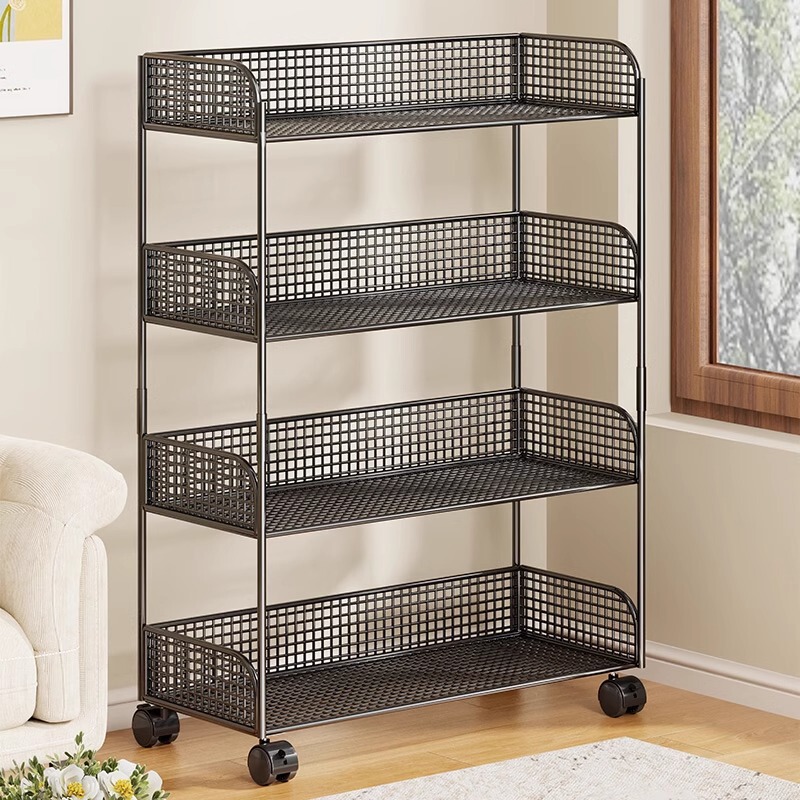 本棚家庭用子供読書区絵本棚多層玩具収納棚物棚床置き赤ちゃん簡易本棚|undefined