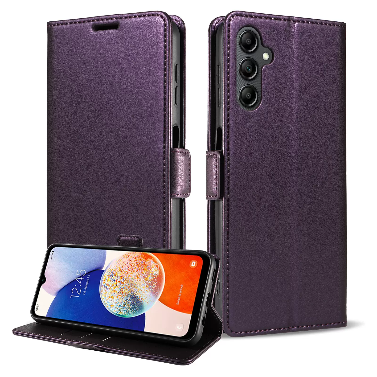 适用红米15C翻盖皮套Redmi Note14Pro手机壳小米13T侧扣A3保护套