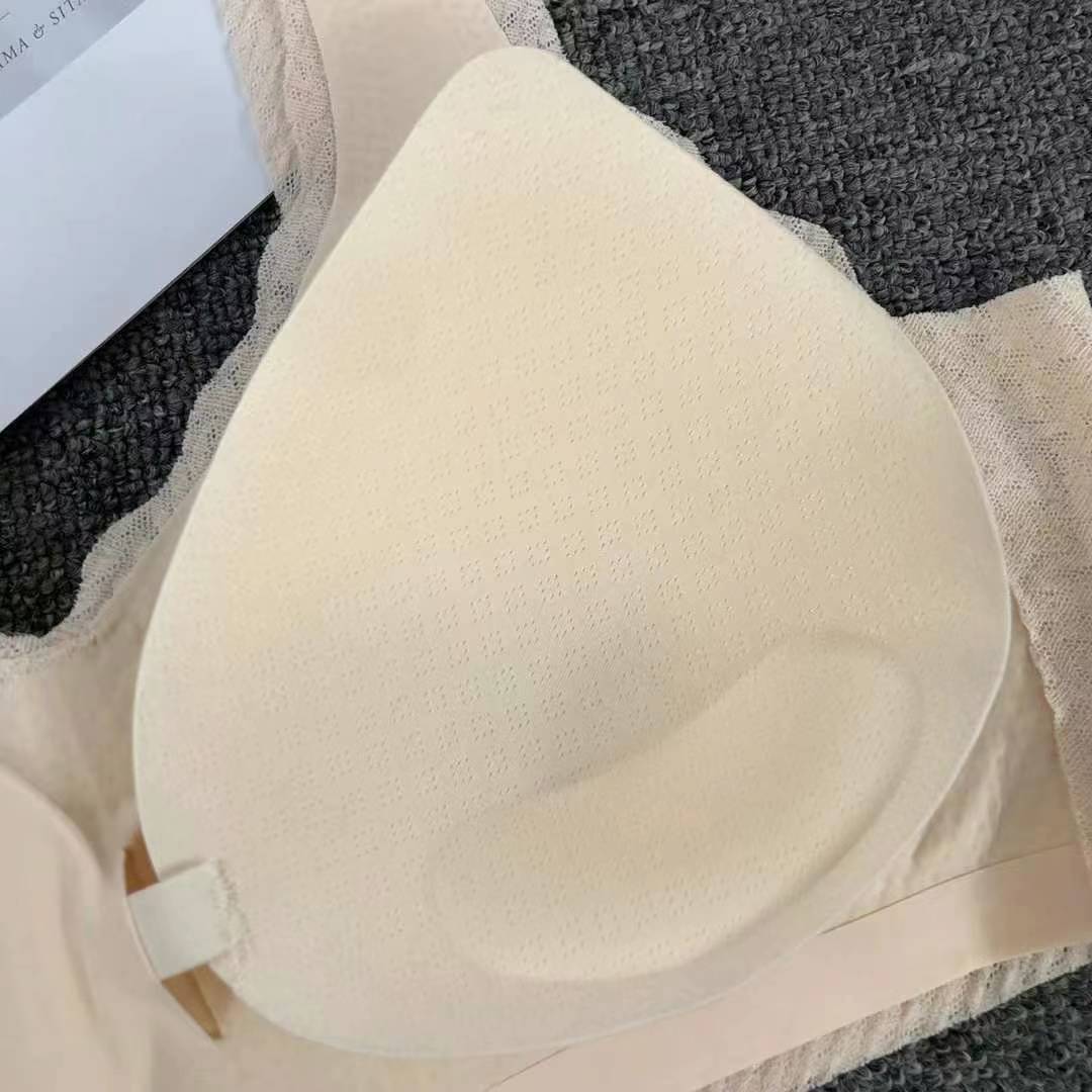 Nueva taza de látex sin marcas de alta calidad, chaleco de dama sin anillo de acero, bra de yoga, ropa interior deportiva, mujer al por mayor
