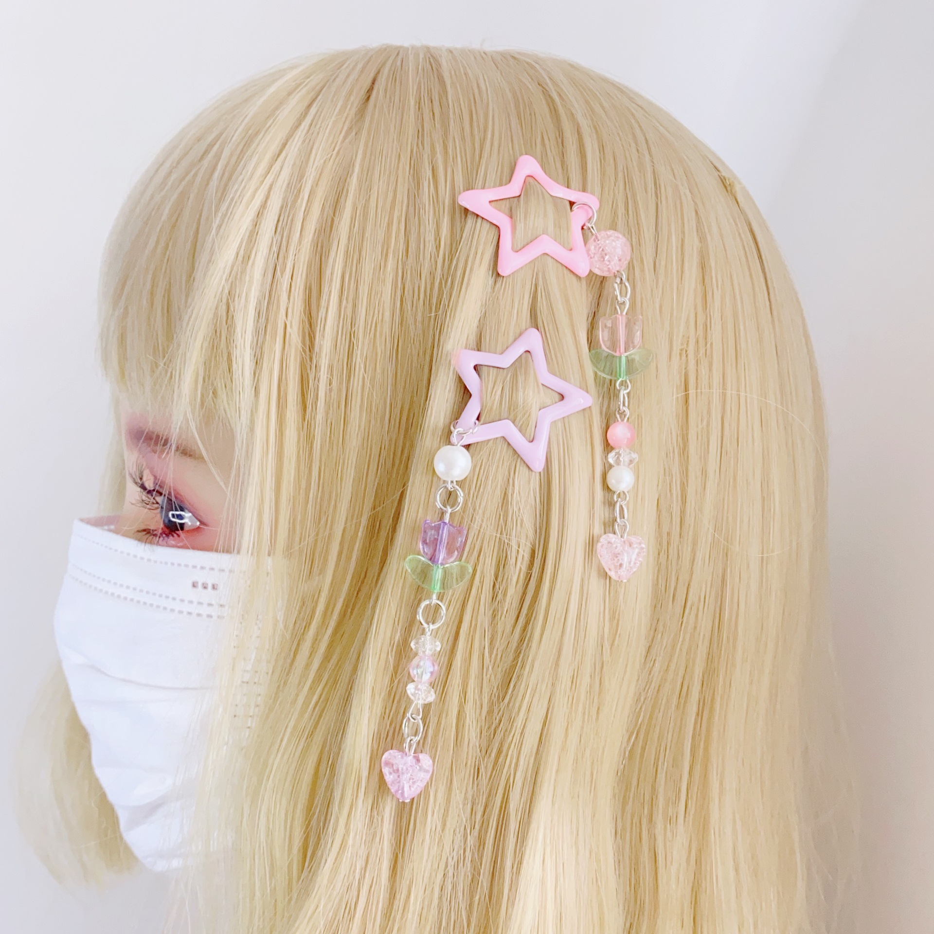 8g Weight Charm Hair Clips Hair Accessories Type 1 Piece Quantity Holiday, Street Occasion Alloy Material Pentagram Pattern All Seasons Season Women's Gender IG Style, Cute, Sweet Style IG Style Cute Sweet Women's Pentagram Alloy Charm Hair Clips 10
