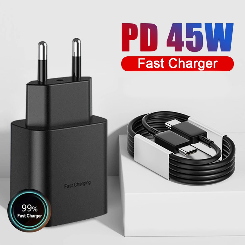 Suit two-in-one 45W USB-C Type C mobile phone fast charging charger European standard American standard British standard travel charger