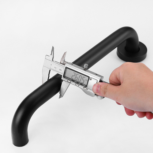 Black stainless steel accessibility bathroom grab bar for disabled and elderly, toilet safety handle, shower and bathtub railing
