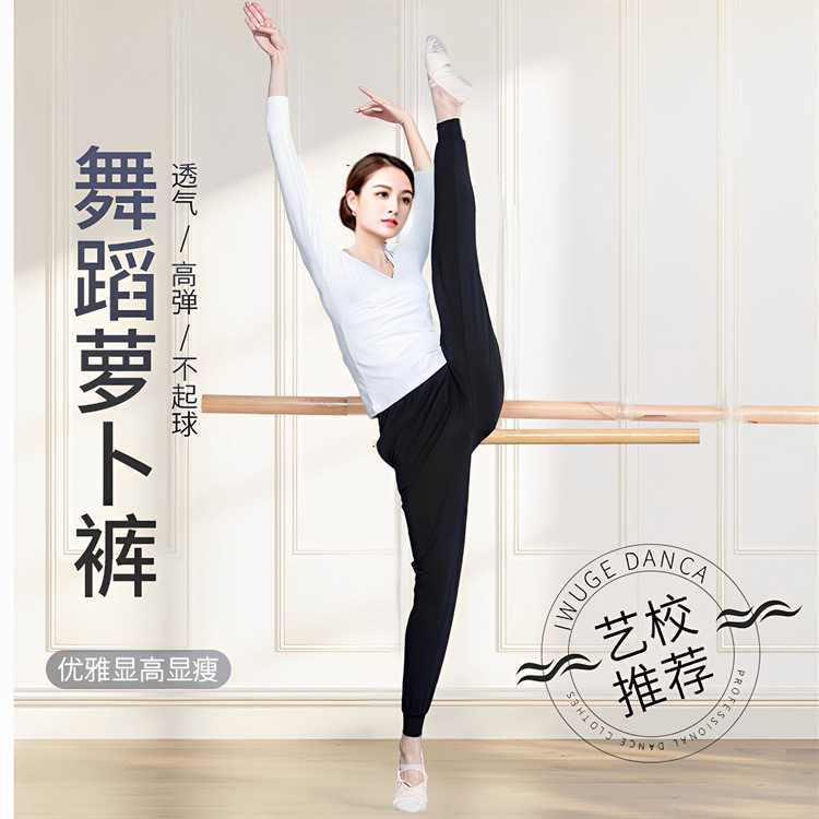 Latin dance body etiquette dance pants wholesale female adult practice radish pants dress training long pants modal