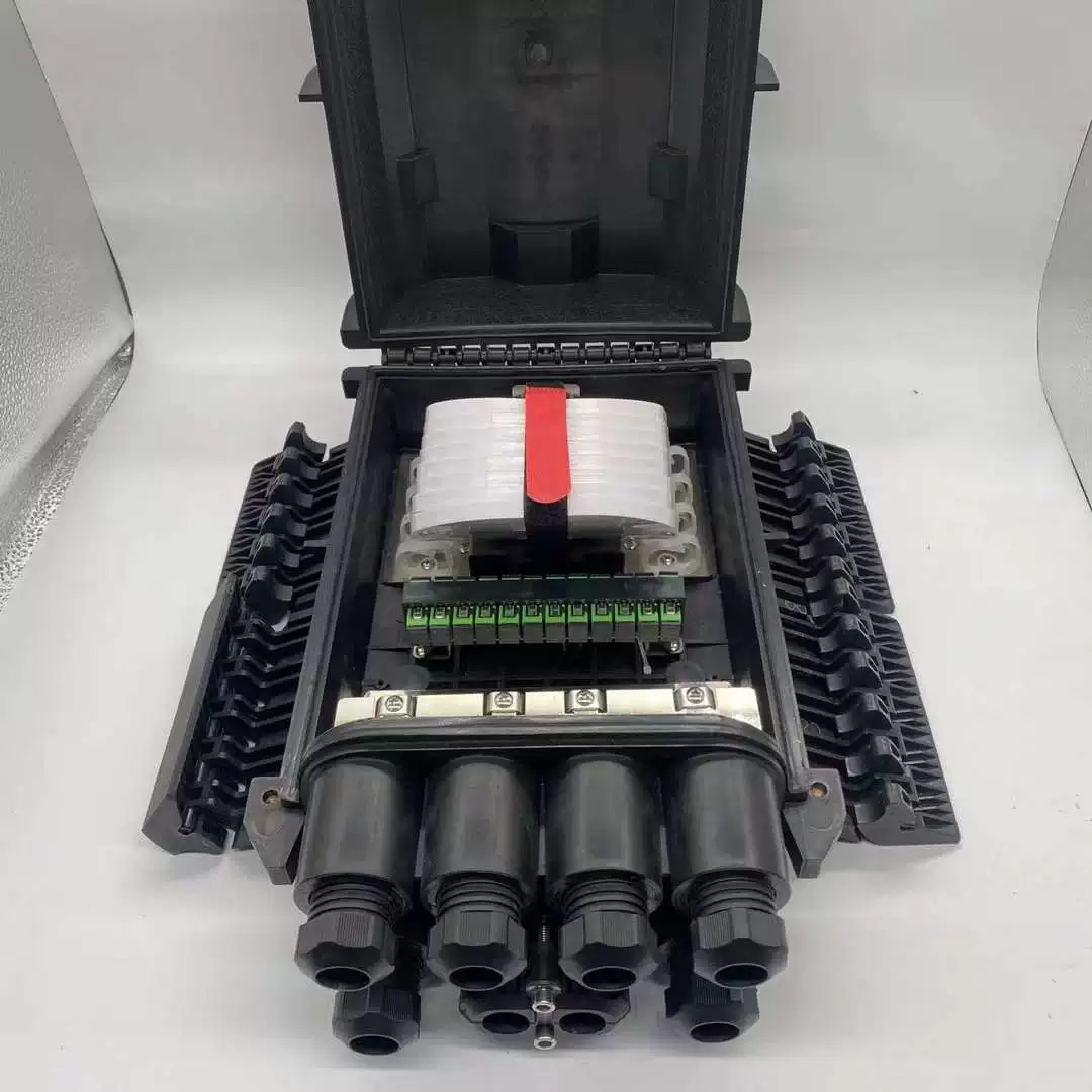 288-ядерный четырехвходовой и четырехвыходной многофункциональный короб для сварки оптического волокна, горизонтальный соединительный короб для оптического кабеля, прямые поставки с завода