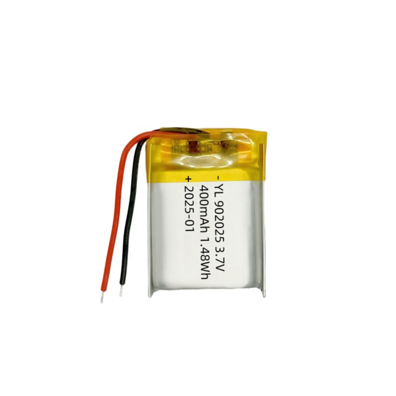 902025/400mAh 배터리(보호 보드 콘센트 포함)