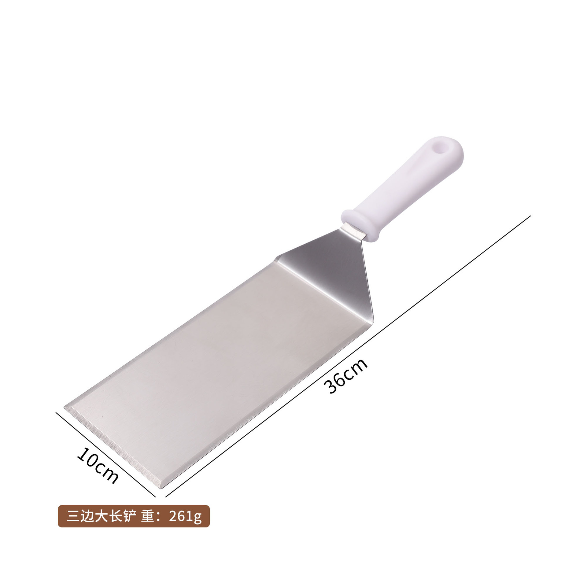 Espátula de Barbacoa de Acero Inoxidable con Mango PP para Cocina y Exterior