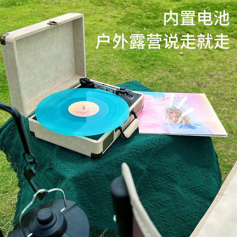 Lp黒ゴムレコード機クリエイティブギフト蓄音機レトロ家庭bluetoothオーディオボックス源工場クロスボーダー卸売り|undefined