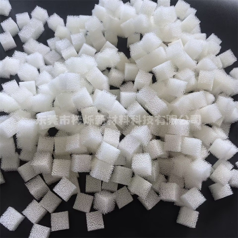 白色聚氨酯开孔海绵块污水处理海绵 适用于污水预处理过滤杂质