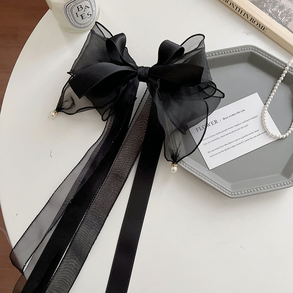 22g Weight Hair Clip Hair Accessories Type 1 Piece Quantity Holiday Occasion Solid Color Pattern Women'S Gender Bowknot Design Sweet Style Sweet Solid Color Cloth Bowknot Hair Clip 6