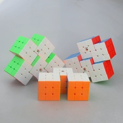 梯色二連三 二連六連體魔方 三連三連 3階2連6 限制旋轉連體魔方