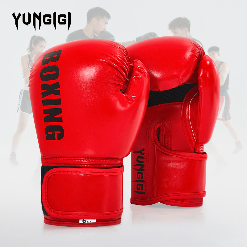 Boxing Gloves Professional Adult Sanda Muay Thai Fighting Gloves for Men and Women and Children Training Sandbag Bags