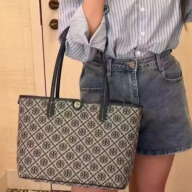 2024 New t Monogram Handheld Tote Bag Large Capacity Shoulder Bag Tb Women's Bag 2024 New t Monogram Handheld Tote Bag Large Capacity Shoulder Bag Tb Women's Bag