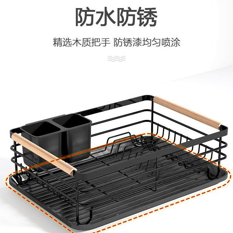 Escurridor de Platos para Cocina de Hierro Organizador de Vajilla