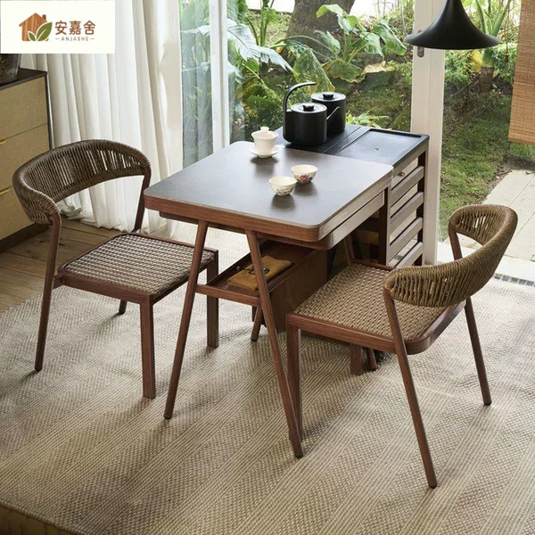 2026 new style coffee table, a set of a table and two chairs, balcony table and chair combination, tea table and chair set, three-piece set, tea table, comfortable for the balcony