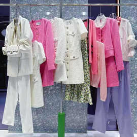 摩凡25秋品牌撤柜女装年轻减龄时尚外套风衣裤裙折扣批发石井尾货