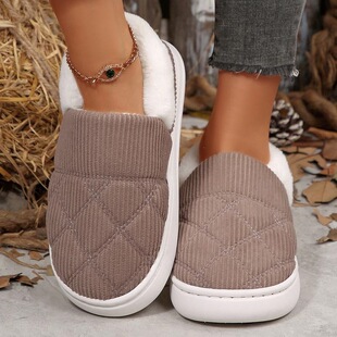 N 45965 Thick Corduroy Slippers ��ů����Ь ���R�d�羳�W