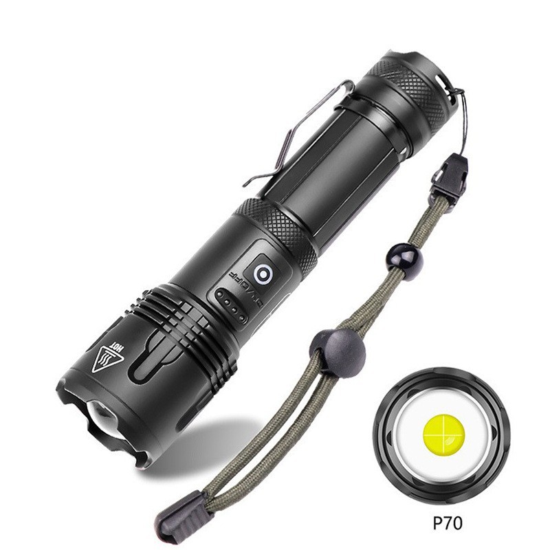 Transfronterizo P99 linterna de luz TYPE-C carga P70 luz de luz multifunción al aire libre