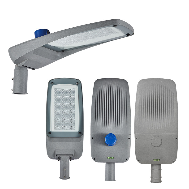Fábrica nueva lámpara de carretera solar cabeza Ingeniería Construcción lámpara de calle de inducción 150W calle rural lámpara de calle solar
