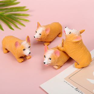 Creative decompression pink pig pat dog Lala Corgi kneading toy pug decompression vent slow rebound toy