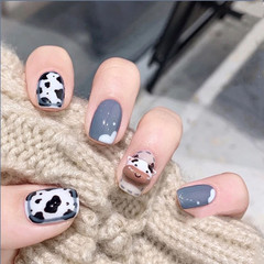 X023 Give back to old customers fake nail patch detachable fashionable little cow wear nail art patch nail art patch