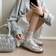 Midsummer is Coming! 2024 Spring New Breathable Super Light Comfortable Silver Training Shoes Leisure Lightweight Soft Sole Shoes Trendy