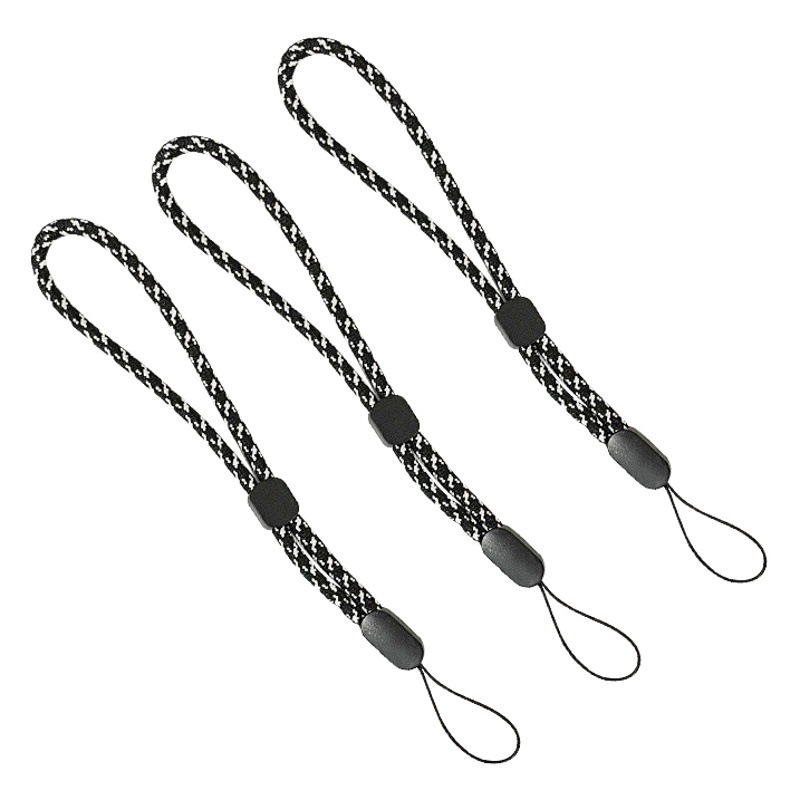 Fábrica al por mayor teléfono móvil ajustable muñeca cordón multi-color opcional corto teléfono móvil cuerda cartera clave tejido cordón