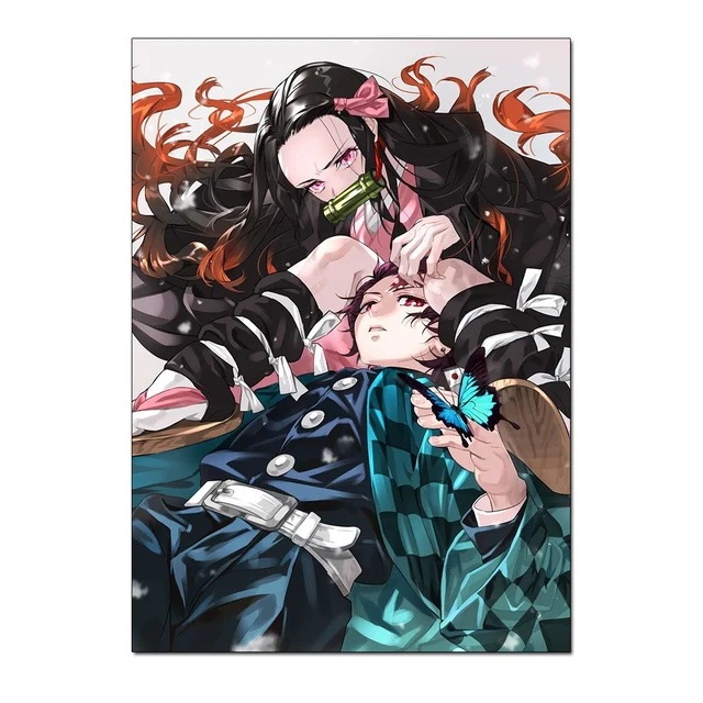 鬼滅の刃アニメポスター卸売外国貿易アマゾンTIKTOK速達Lazadaキャンバス絵画コア|undefined