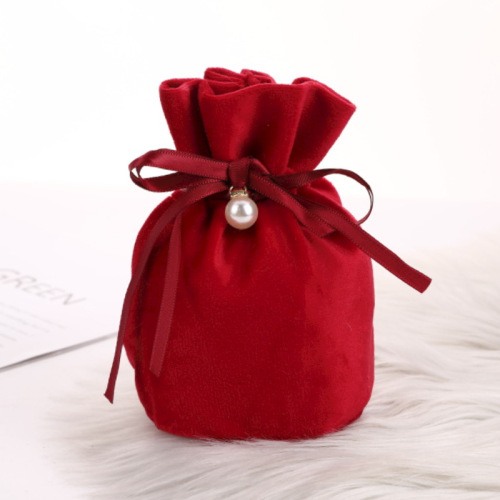 Wedding velvet wedding candy bag creative high-end Chinese wedding candy candy packaging box cloth bag wedding accompaniment gift box