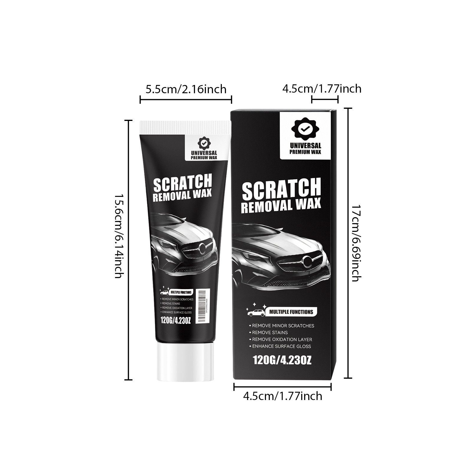 Car scratch repair paste, car paint scratch polishing and maintenance, enhancing gloss and protecting the paint surface, portable paint repair care