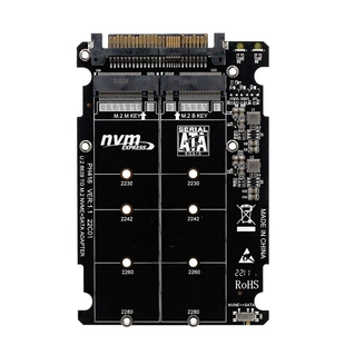 Корпус для 2,5" SSD U.2 SFF8639, NGFF M.2 NVMe PCIE4.0x4 SATA6G