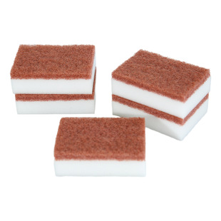 Household Double-Sided Cleaning Sponge, Decontamination-Free Oil-Free Sponge, Scouring Pad, Dishwashing Pot, Magic Sponge