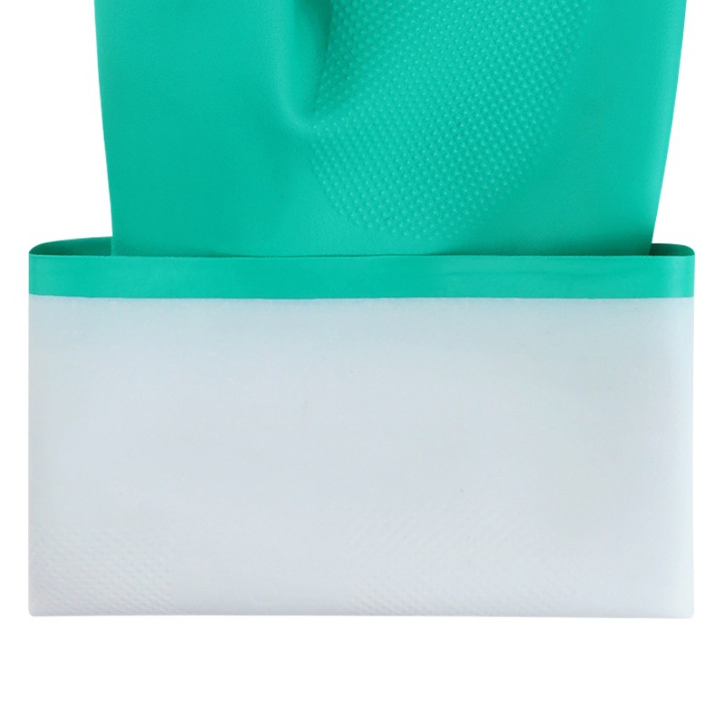 Guantes anti-químicos, guantes largos industriales resistentes a ácidos y álcalis, caucho, productos químicos anti-aceite, espesado y duradero, nitrilo, trabajo, Ding Qing