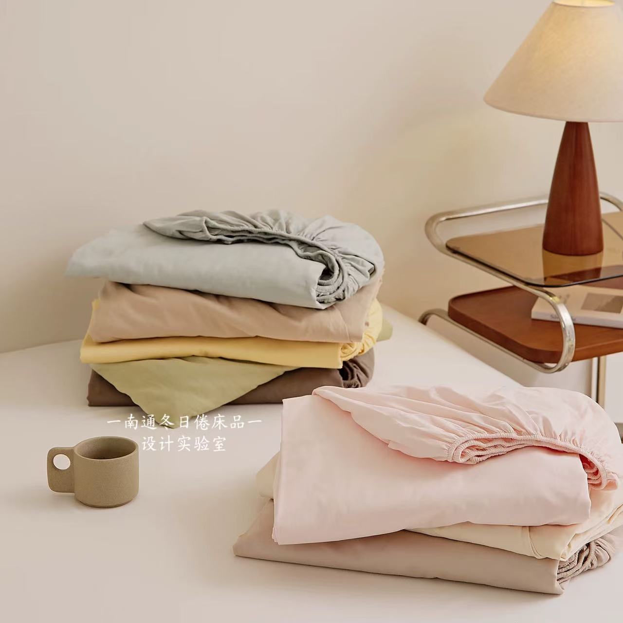 Autumn and Winter 100-Count Pure Cotton Brushed Fitted Sheet Single Piece, Thickened Pure Cotton Bed Sheet, Mattress Protector, Bed Cover, Bed Set Item