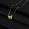 Pendant with letters heart-shaped heart shaped, fashionable necklace, wholesale