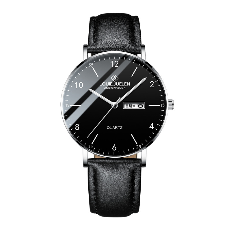 L-541 Silver casing, black face, black trim