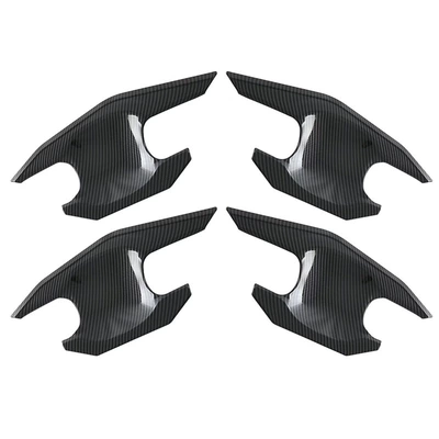 Reflective Rearview Mirror Car Logo, Şüşə kənarı xromları/moldingləri - matte-black-door-bowl4